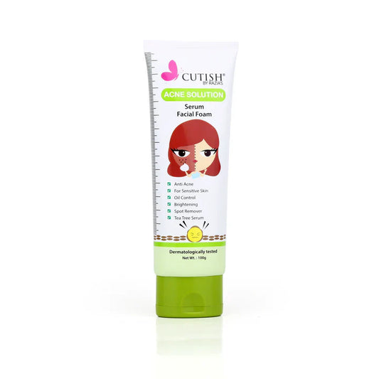 Cutish Acne Solution Serum Facial Foam 100g