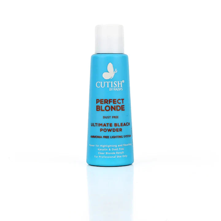Cutish Cream Bleach (1) Oxydant Creme, (1) Developer and Perfect Blonde Dust Free Ultimate Bleach Powder