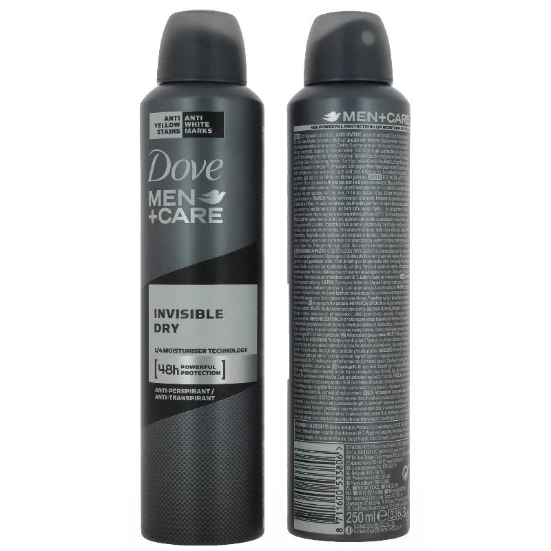Dove Men+Care Invisible Dry Body Spray - 250ml