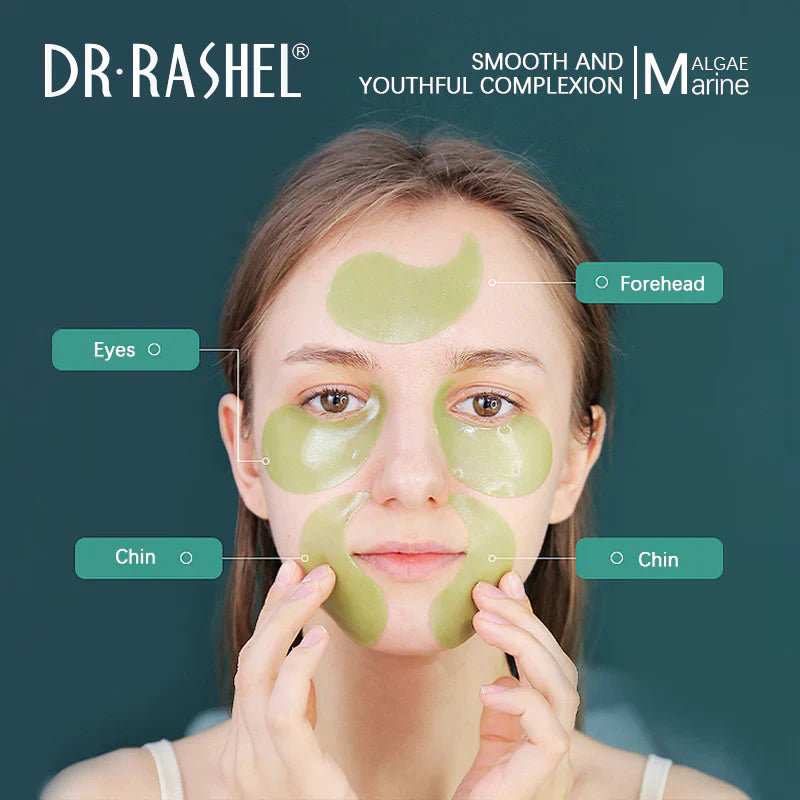 DR.RASHEL Marine Algae Energy Seaweed Collagen Mask Moisturizing Eye Patches Anti-Wrinkle Eye Mask - 60 Pcs