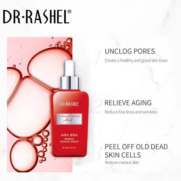 DR RASHEL Skin Care AHA BHA Miracle Renewal Rejuvenation Face Serum - 30ml