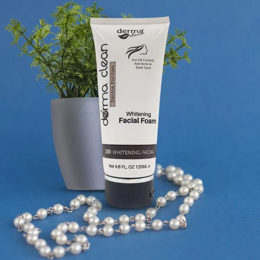 Derma Clean 3D Whitening Facial Face Foam – 120ml | Premium Skincare & Beauty Products in Pakistan