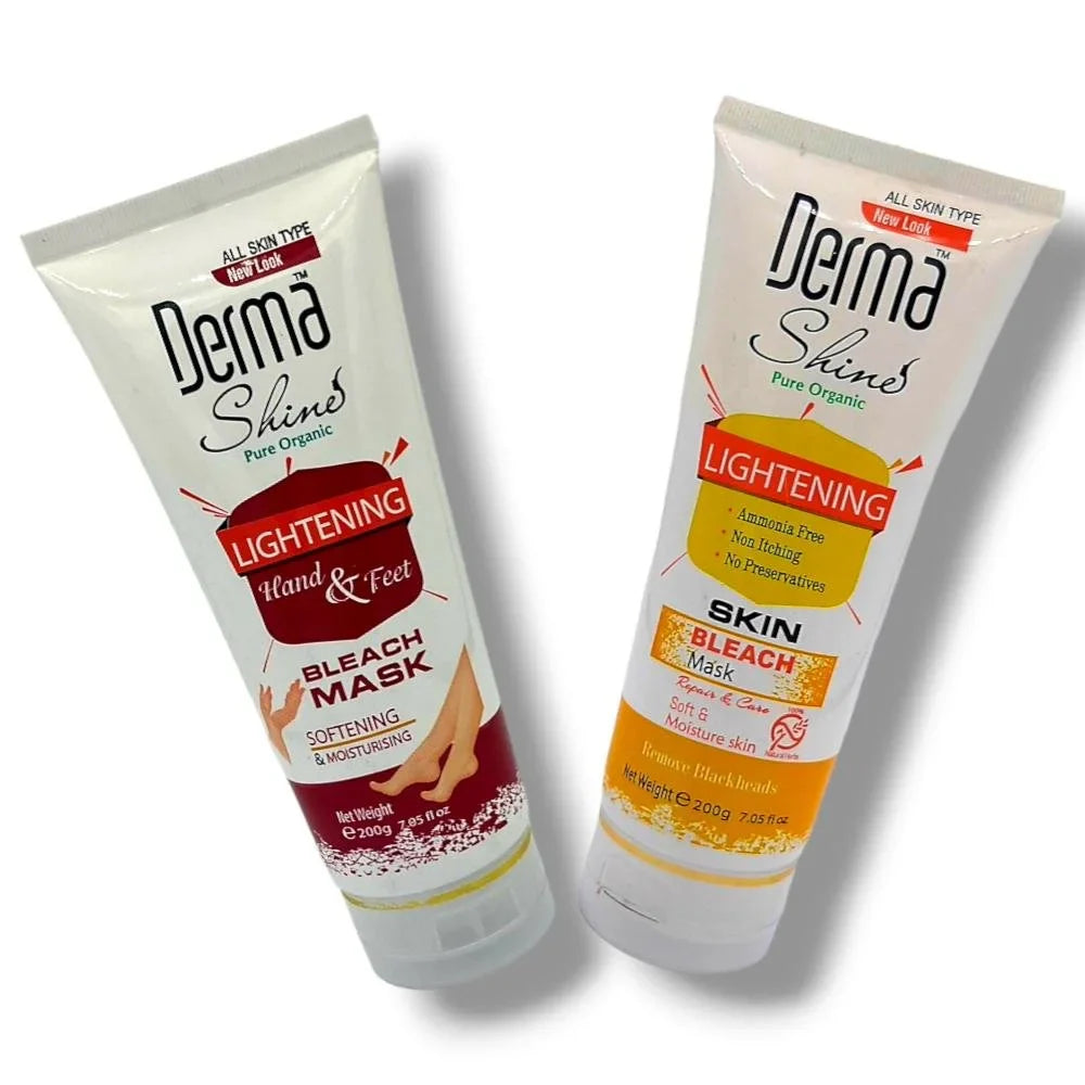 Derma Shine 2-in-1 Bleach Set - 200g | Premium Skincare & Beauty Products in Pakistan