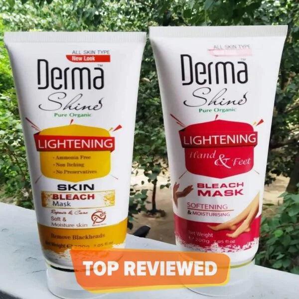 Derma Shine 2-in-1 Bleach Set - 200g | Premium Skincare & Beauty Products in Pakistan