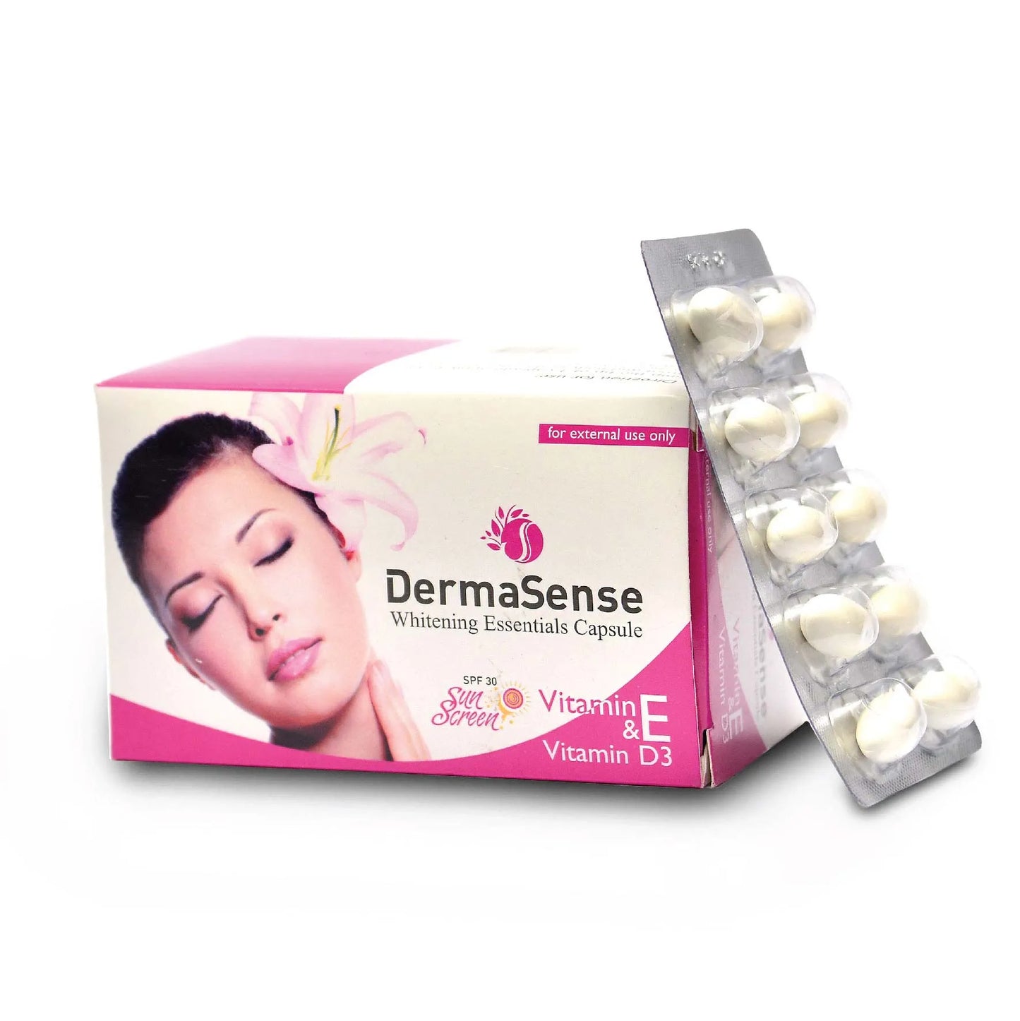 DermaSense Whitening Essential Capsule 10 × 6 Card DS-046 | Premium Skincare & Beauty Products in Pakistan