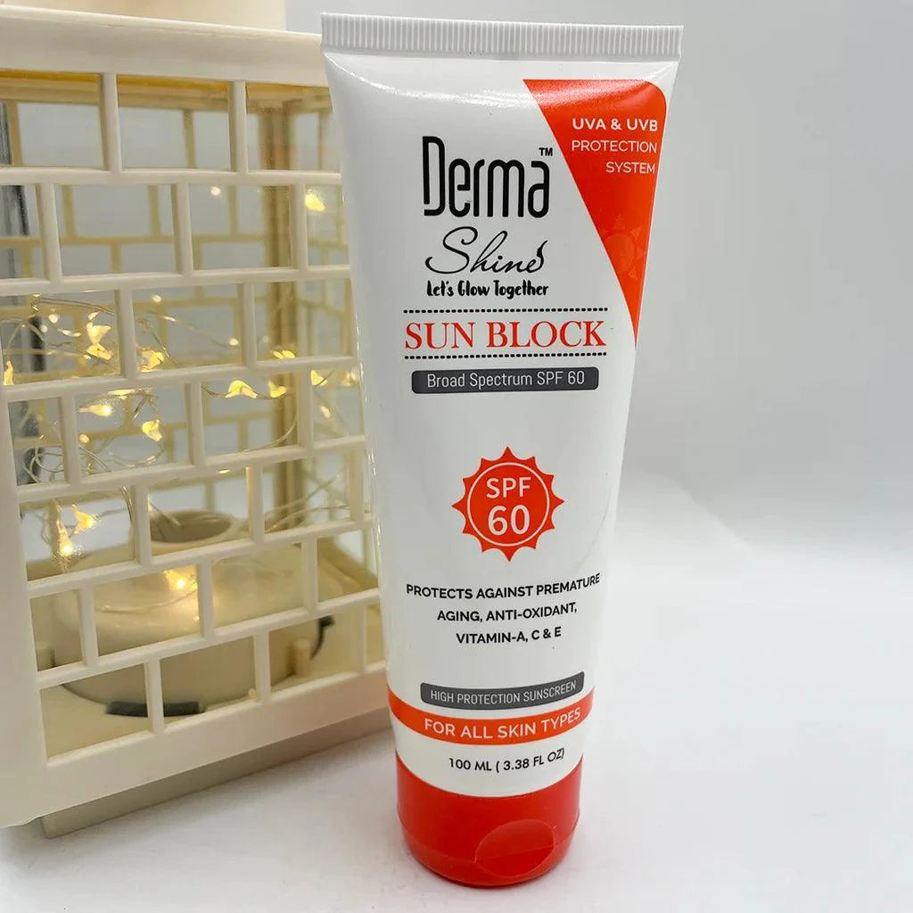 Derma Shine Sunblock - 100ml | Premium Skincare & Beauty Products in Pakistan