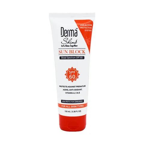 Derma Shine Sunblock - 100ml | Premium Skincare & Beauty Products in Pakistan