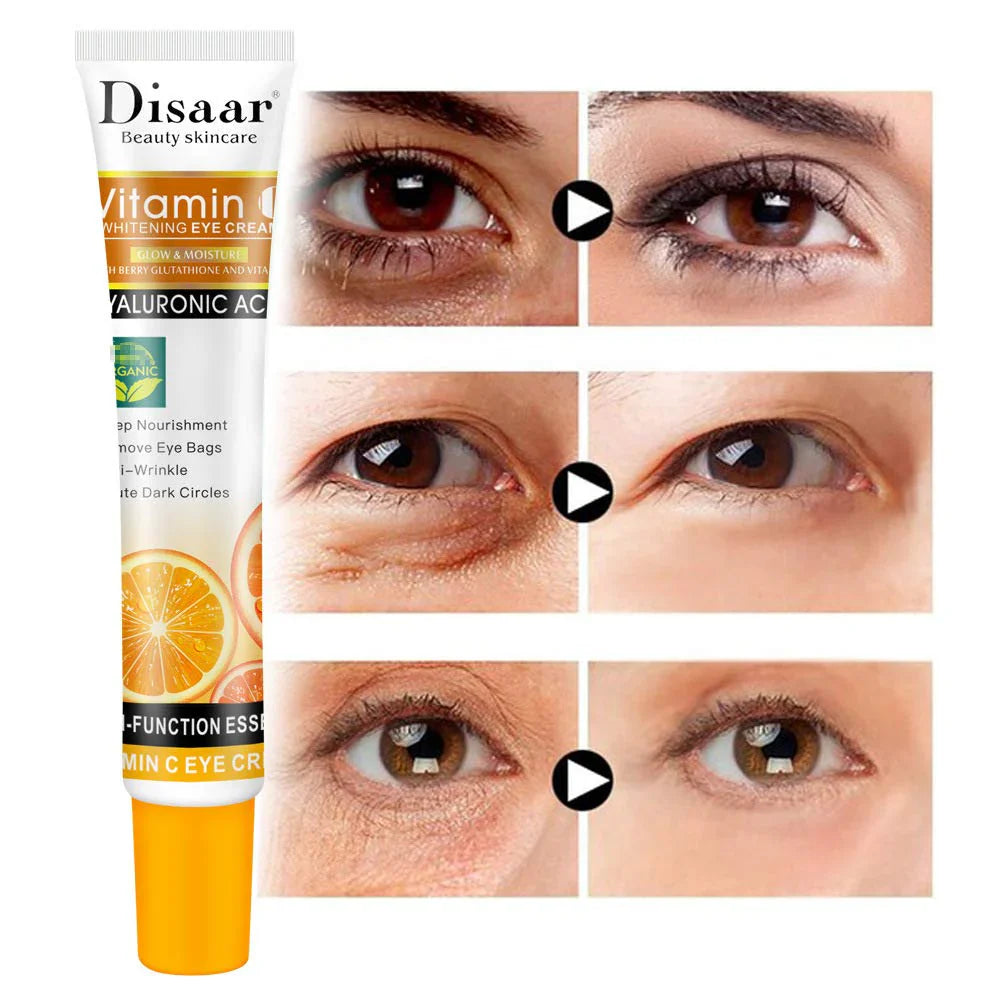 Disaar Vitamin C Whitening Eye Cream with Hyaluronic Acid - 25ml | Premium Skincare & Beauty Products in Pakistan
