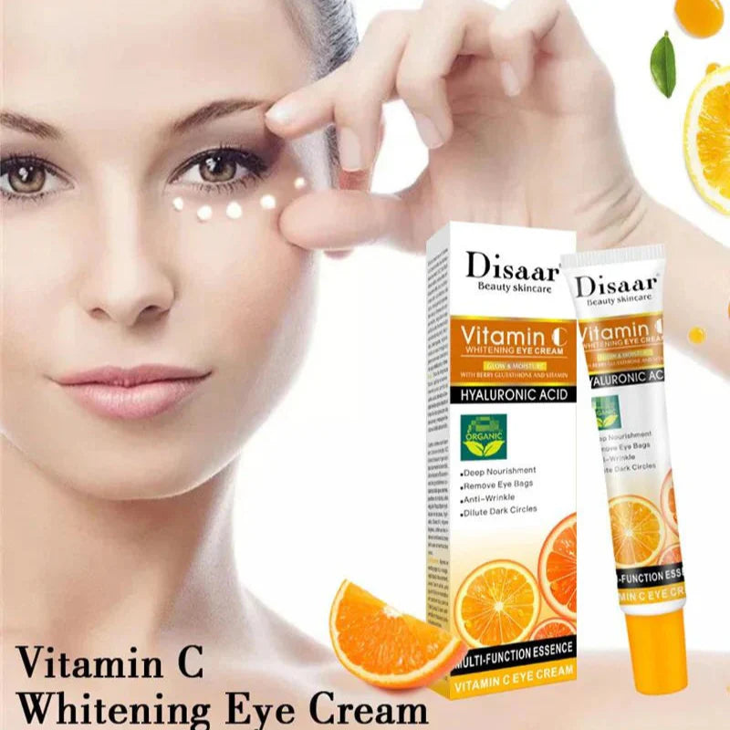 Disaar Vitamin C Whitening Eye Cream with Hyaluronic Acid - 25ml | Premium Skincare & Beauty Products in Pakistan