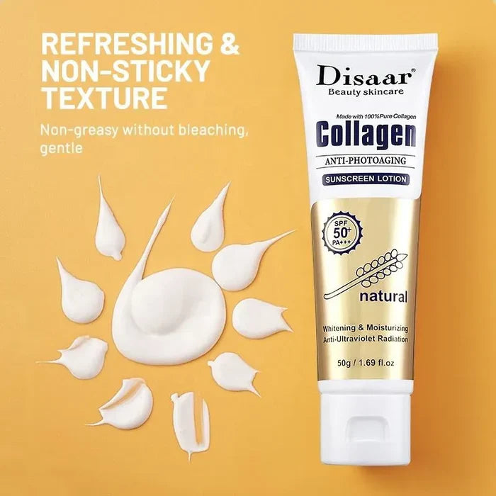 Dissar 100% Collagen Sunblock Whitening SPF 50 Sunscreen Lotion - 50g