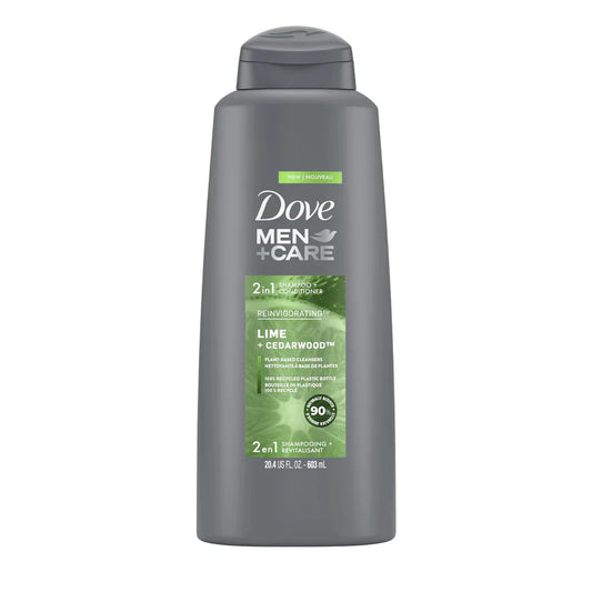 Dove Men+Care Lime+Cedarwood 2in1 Shampoo+Conditioner - 603ml