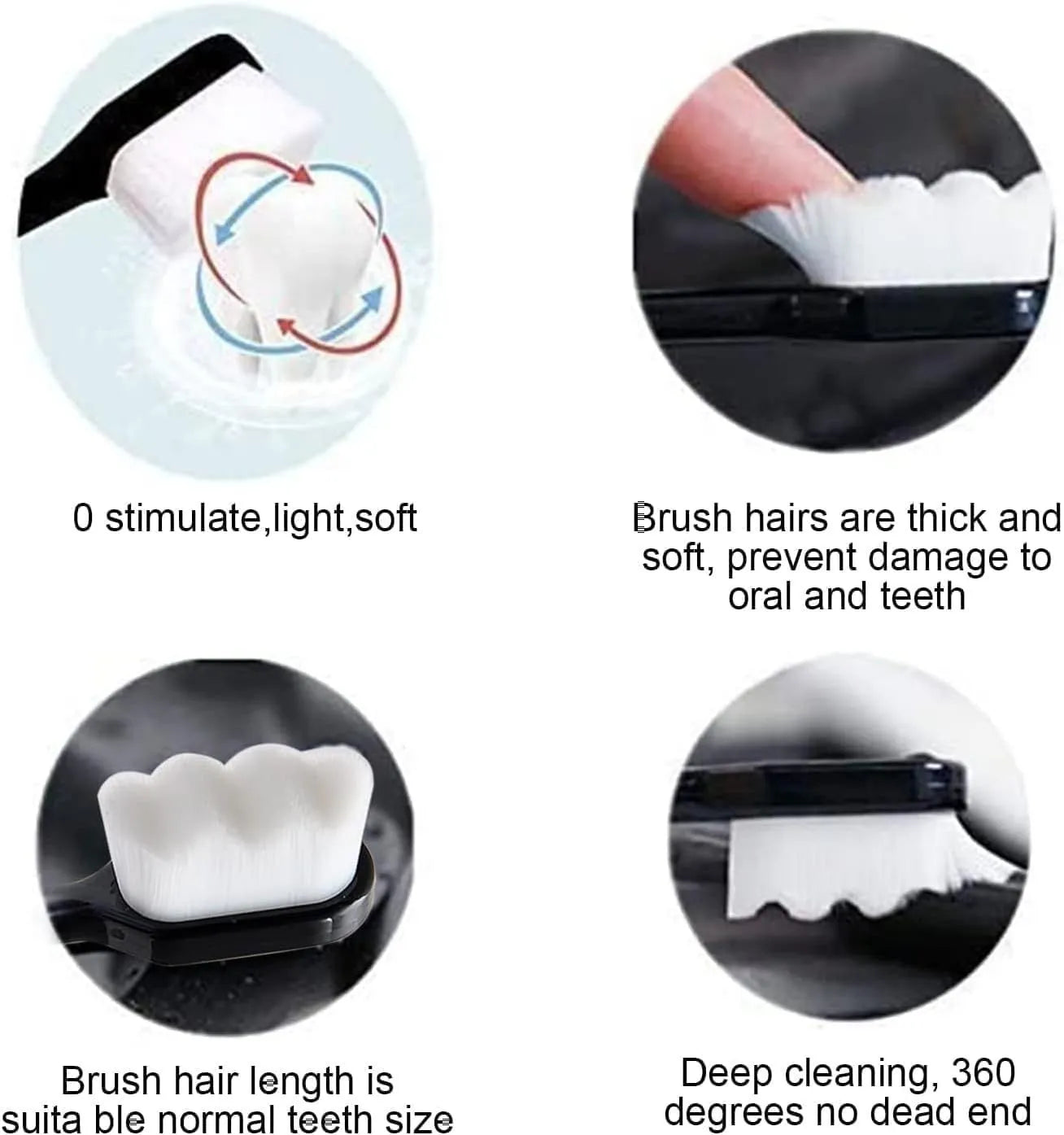 Extra Soft Toothbrushes for Sensitive Gums with Box