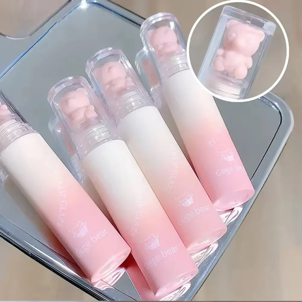 Gege Bear - Cartoon Matte Lip Gloss - 6 Pcs Set