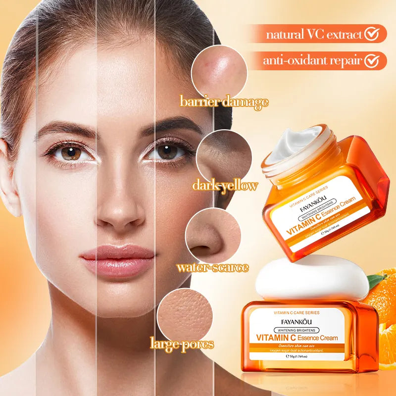 FAYANKOU Whitening Brightens Vitamin C Essence Cream - 50g