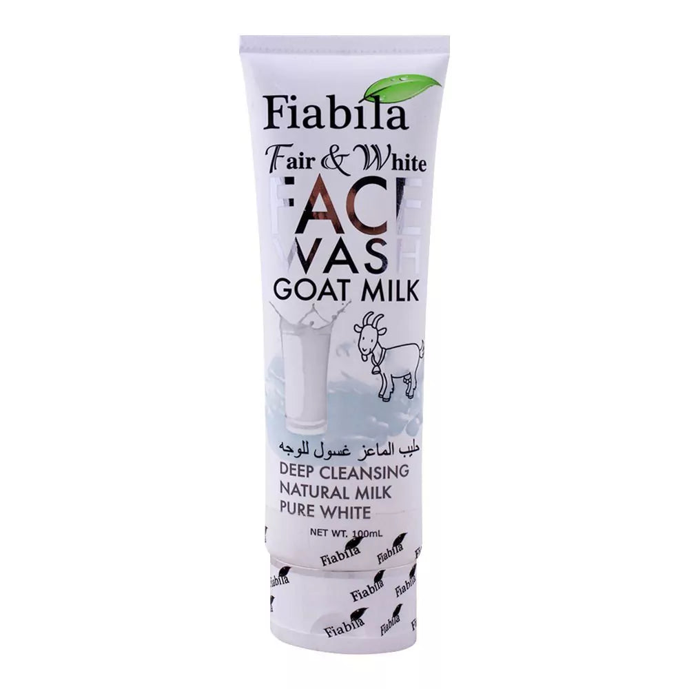 Fiabila Fair & White Face Wash Goat Milk 100ml | Premium Skincare & Beauty Products in Pakistan