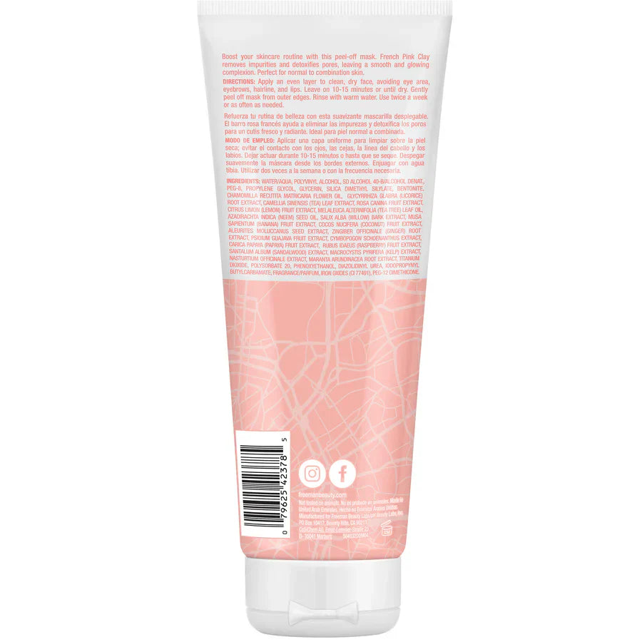 Freeman Exotic Blends Pore Clearing French Pink Clay Peel Off Mask 75ml
