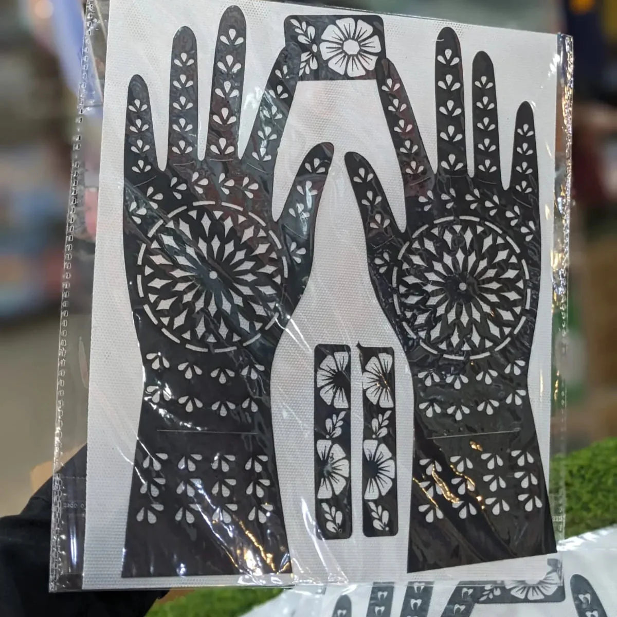 Full Hand Mehndi Stencil Design