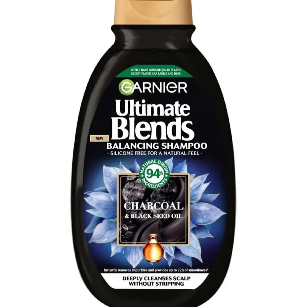Garnier Ultimate Blends Charcoal & Black Seed Oil Balancing Shampoo - 300ml