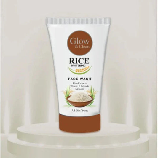 Glow & clean Rice Whitening Face Wash 120ml | Premium Skincare & Beauty Products in Pakistan