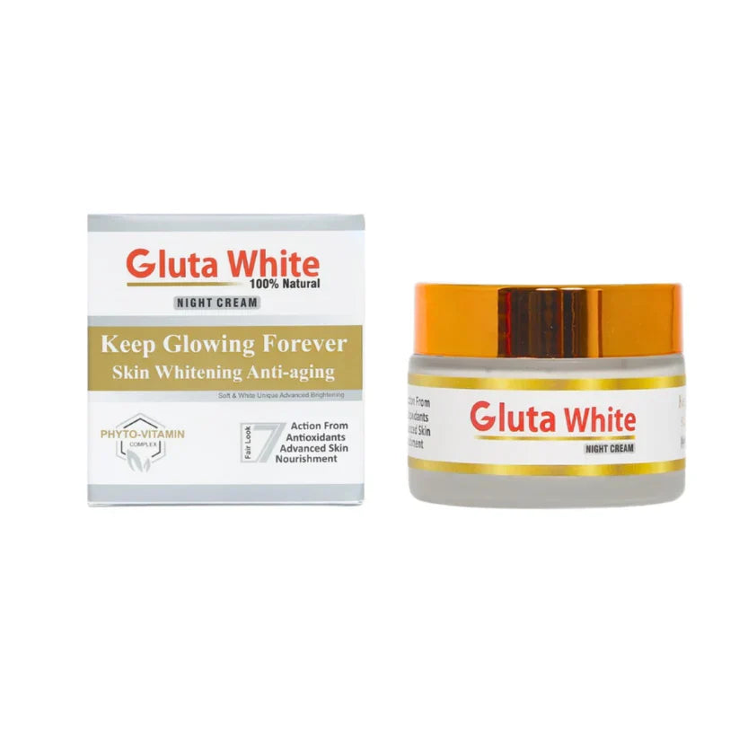 Gluta White Night Cream for Face Whitening & Brightening | Premium Skincare & Beauty Products in Pakistan