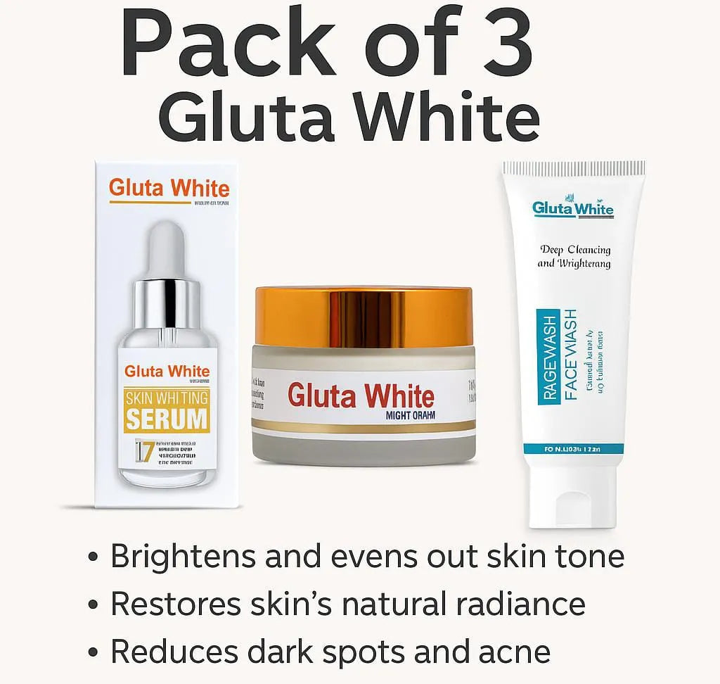 Gluta White Skin Care Bundle – Pack of 3 | Premium Skincare & Beauty Products in Pakistan