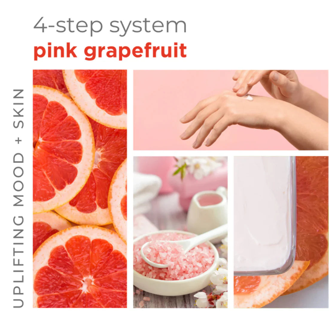 Be Care Love Pink Grapefruit Energizing Spa 4 Pcs Set