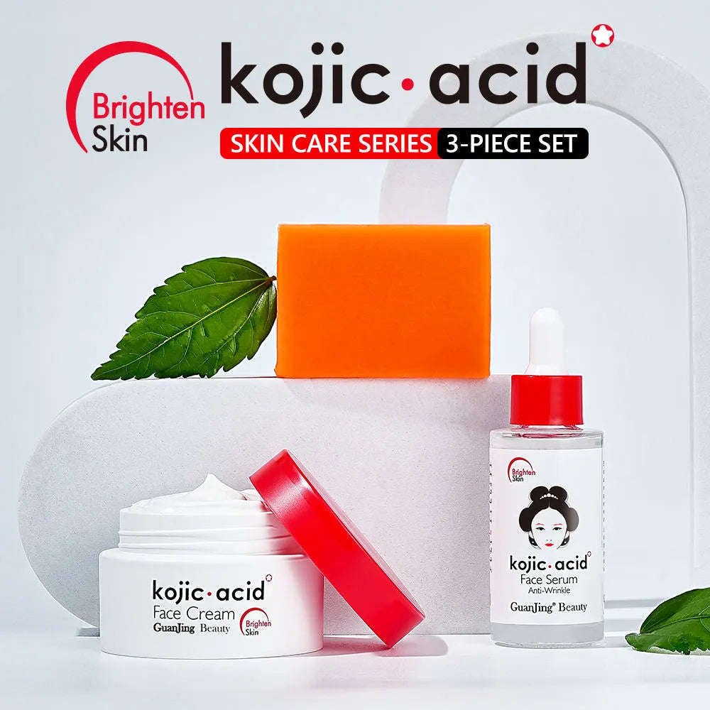 Guanjing Kojic Acid Whitening 3pc Skin Care Set for Brighten Skin | Premium Skincare & Beauty Products in Pakistan