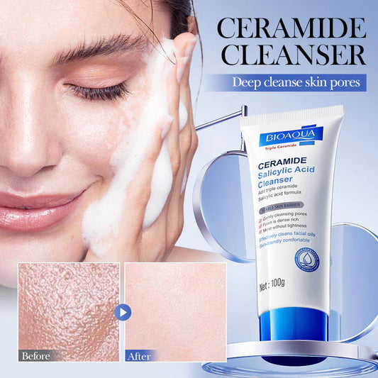 BIOAQUA Ceramide Salicylic Acid Facial Cleanser - 100ml | Premium Skincare & Beauty Products in Pakistan