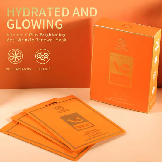 Estelin Vitamin C Plus Hyaluronic Acid And Niacinamide Glow Mask - 25g