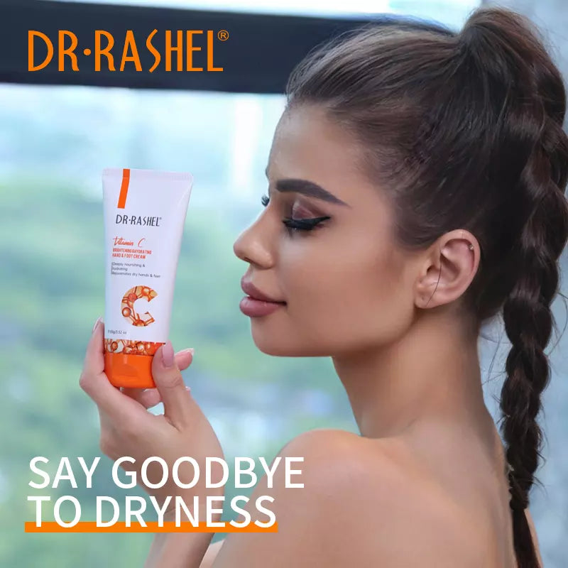 Dr. Rashel Vitamin C Brightening & Hydrating Hand & Foot Cream – 100g