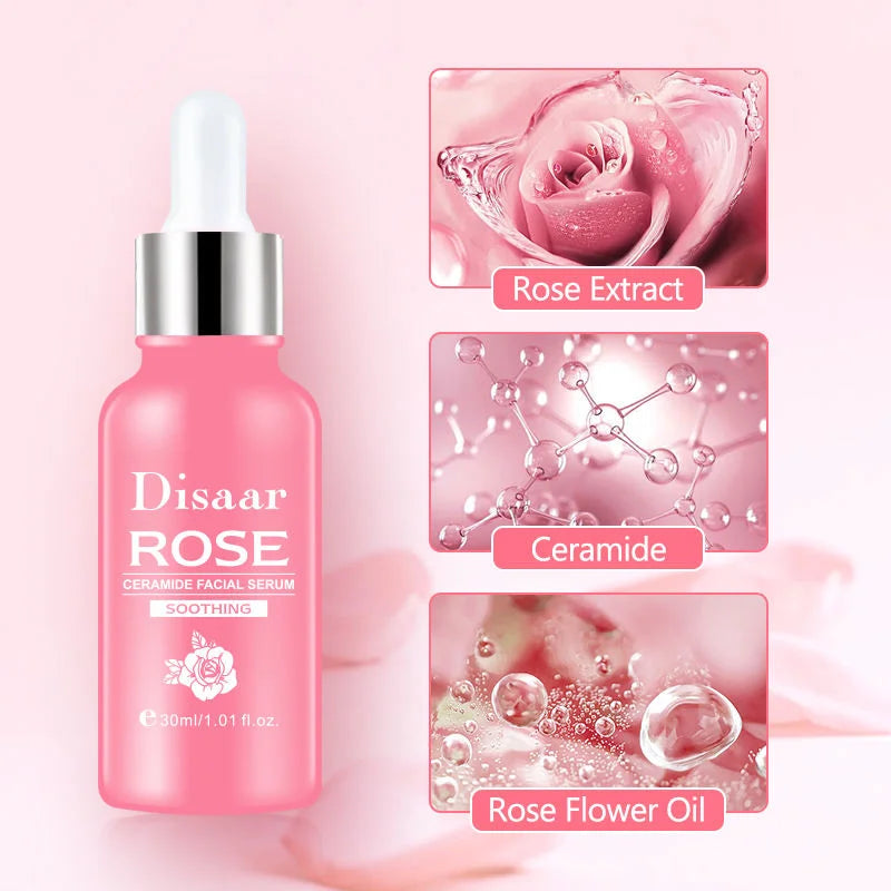 DISAAR  Rose & Ceramide Soothing Facial Serum - 30ml