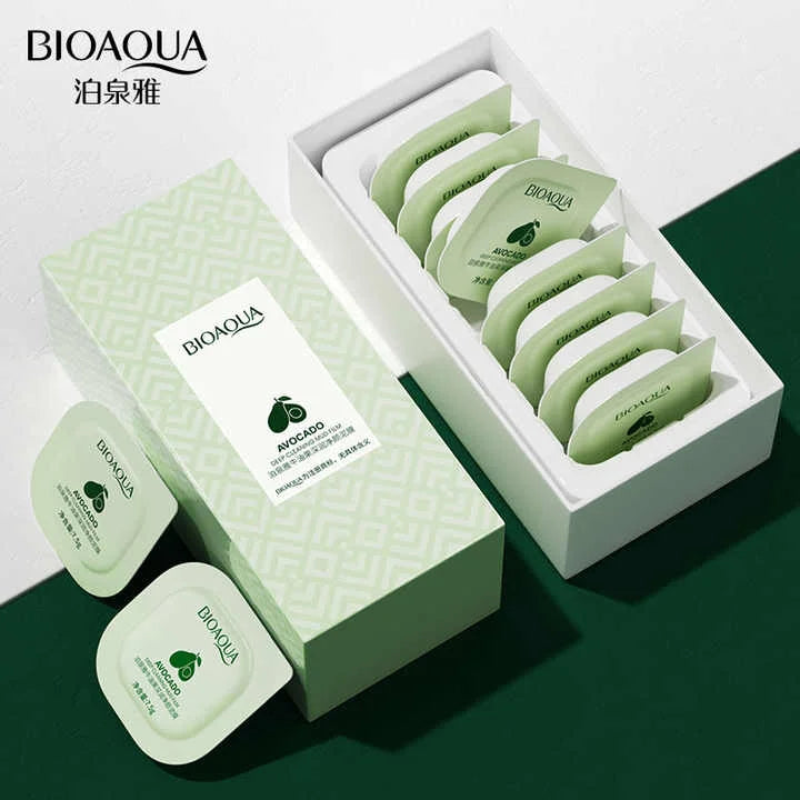 Bioaqua Mud Mask – 8‑pack Mung Bean Deep Clean Clay Mask - 7.5 g × 8 sachets | Premium Skincare & Beauty Products in Pakistan