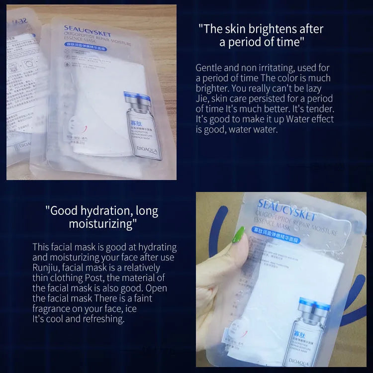 Bioaqua Oligopeptide Moisturize Essence Facial Mask - 25g