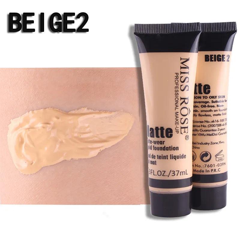 Miss Rose Full Coverage Matte Foundation - 37ml