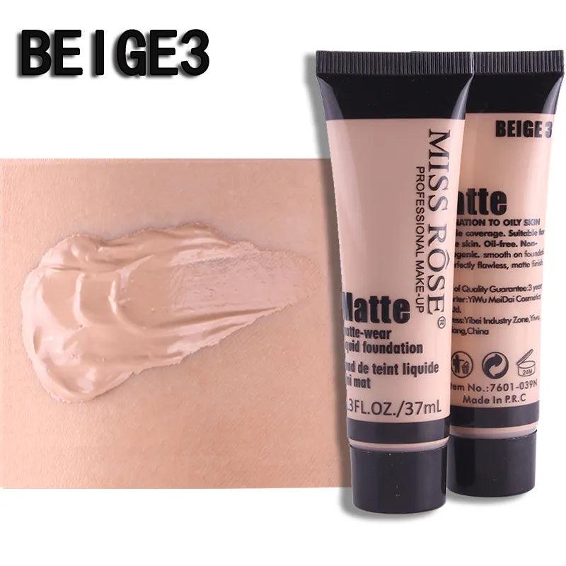 Miss Rose Full Coverage Matte Foundation - 37ml
