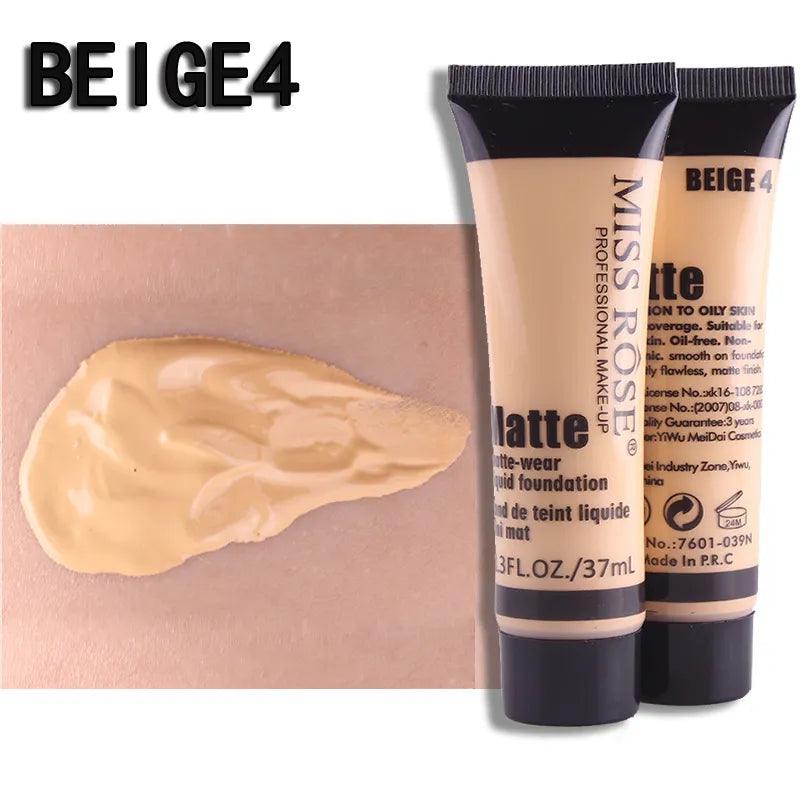 Miss Rose Full Coverage Matte Foundation - 37ml