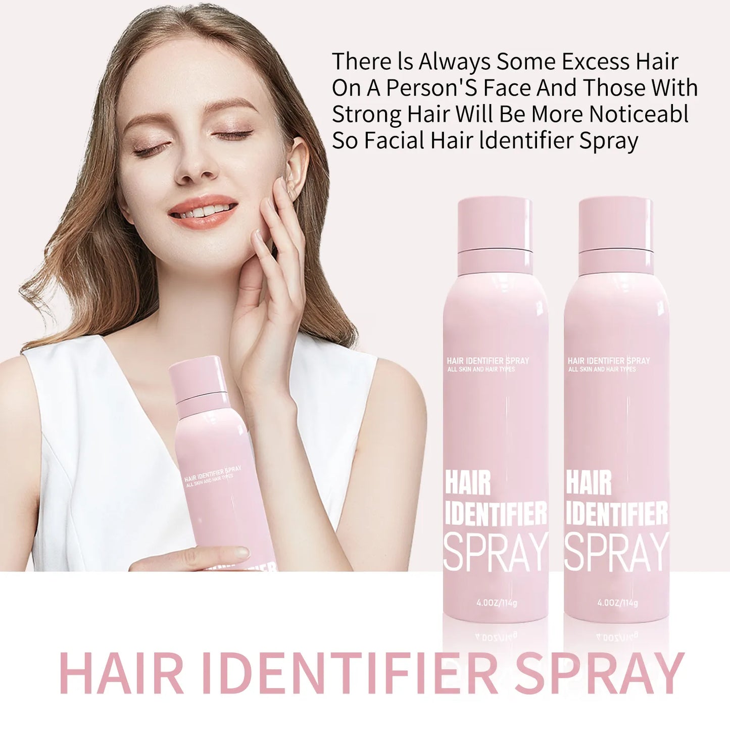 Hair Identifier Spray Set For Face Shaving - 100ml