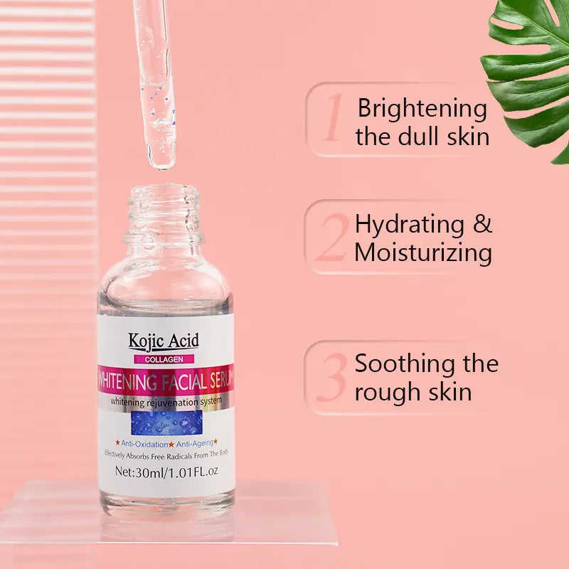 Guanjing Kojic Acid & Collagen Whitening Serum – Brighten, Hydrate & Restore Glow - 30ml | Premium Skincare & Beauty Products in Pakistan