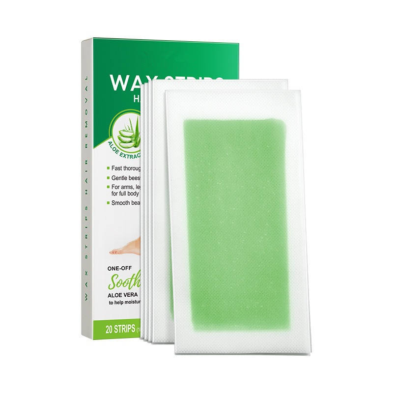 Sadoer Aloe Vera Hair Removal Wax Strips - 10 Double Sided Strips | Premium Skincare & Beauty Products in Pakistan