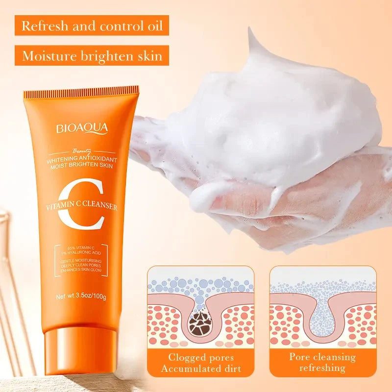 BIOAQUA Whitening Antioxidant Vitamin C Facial Cleanser – 100g