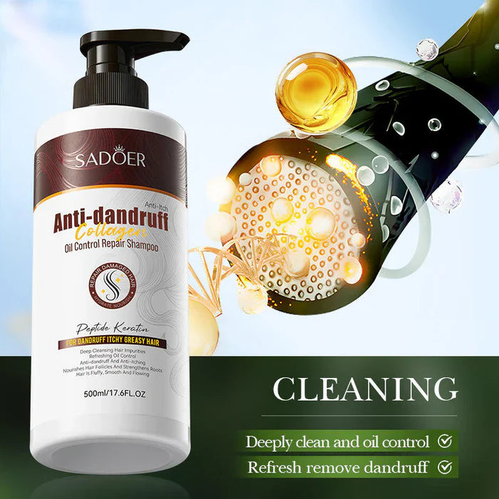SADOER Collagen Anti Dandruff Oil Control Shampoo  - 500ml