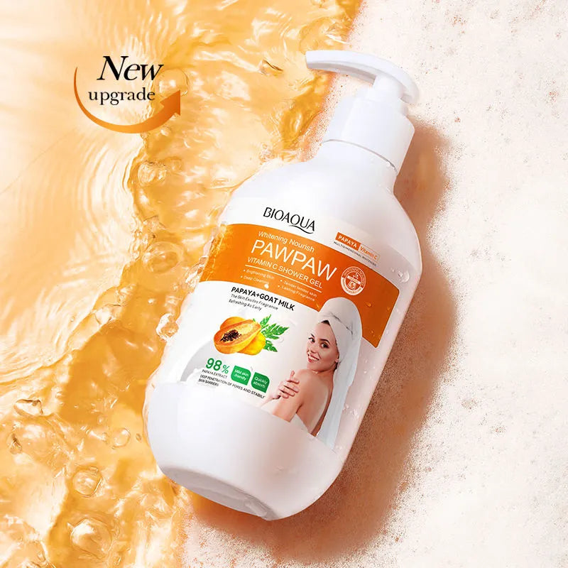 Bioaqua Papaya Plant Extract Vitamin C Shower Gel - 180ml