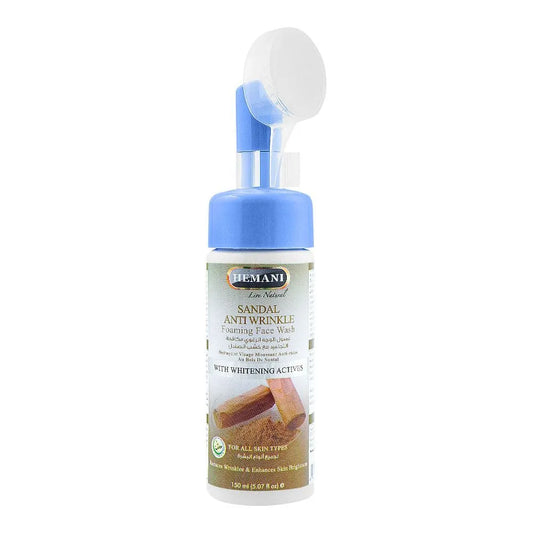 Hemani Sandal Anti-Wrinkle Foaming Face Wash, For All Skin Types - 150ml | Premium Skincare & Beauty Products in Pakistan