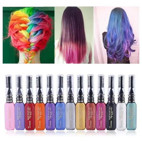 Funky & Highlights Hair Colored Shades 12 ( Temporary / Washable)