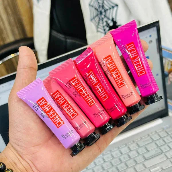 Original Warda Beauty Cheek Heat Liquid Blush-On - 6/Pcs Set