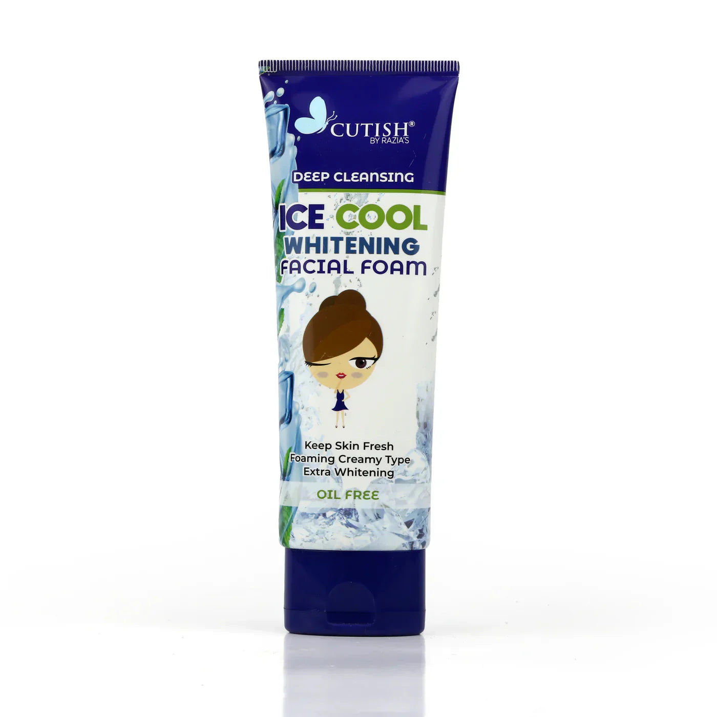 Cutish Ice coal Whitening Facial Foam - 100g
