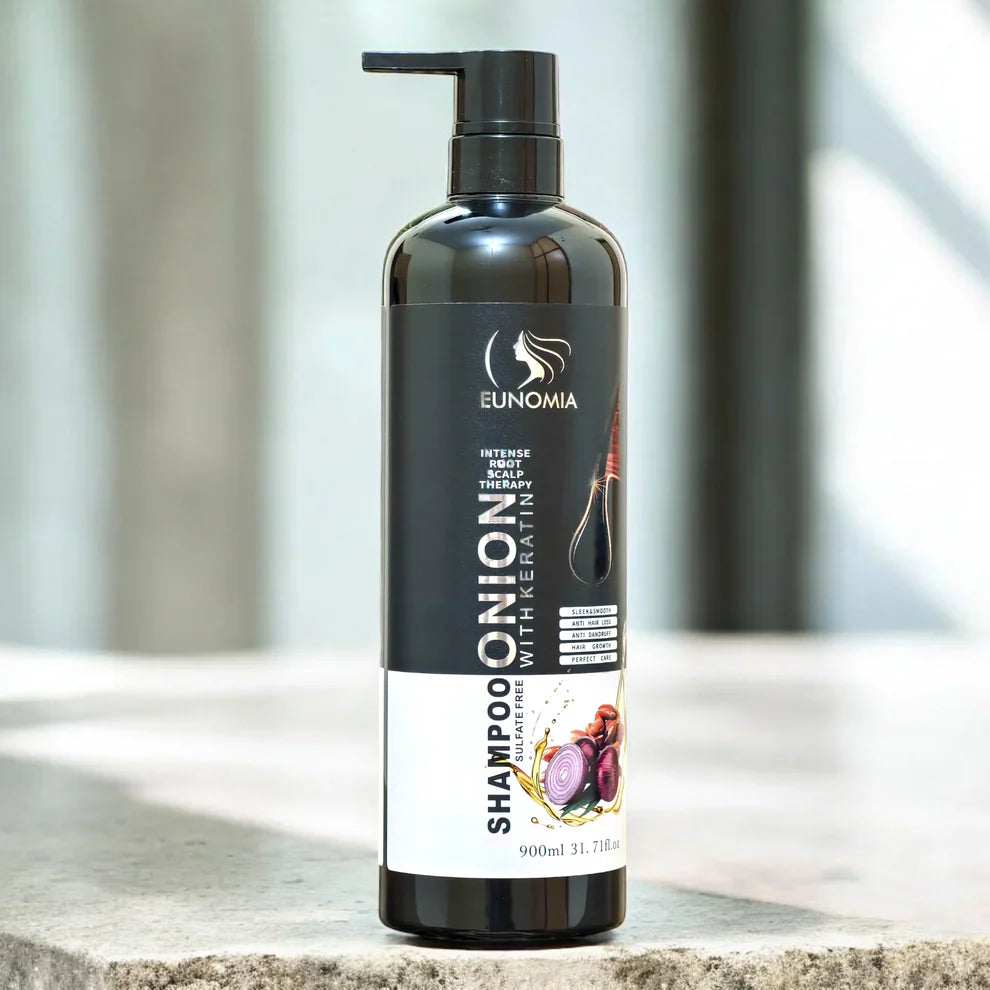 Eunomia Onion Sulfate Free Shampoo with Keratin Hair Treatment - 900ml