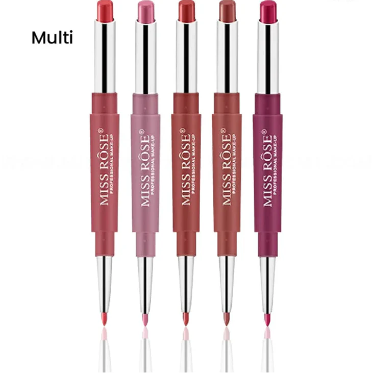 Miss Rose High Pigment  2-in-1 Lip Liner Lipstick - Multi Shades