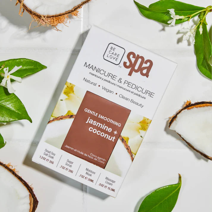 Be Care Love Jasmine and Coconut Smoothing Spa 4 Pcs Set