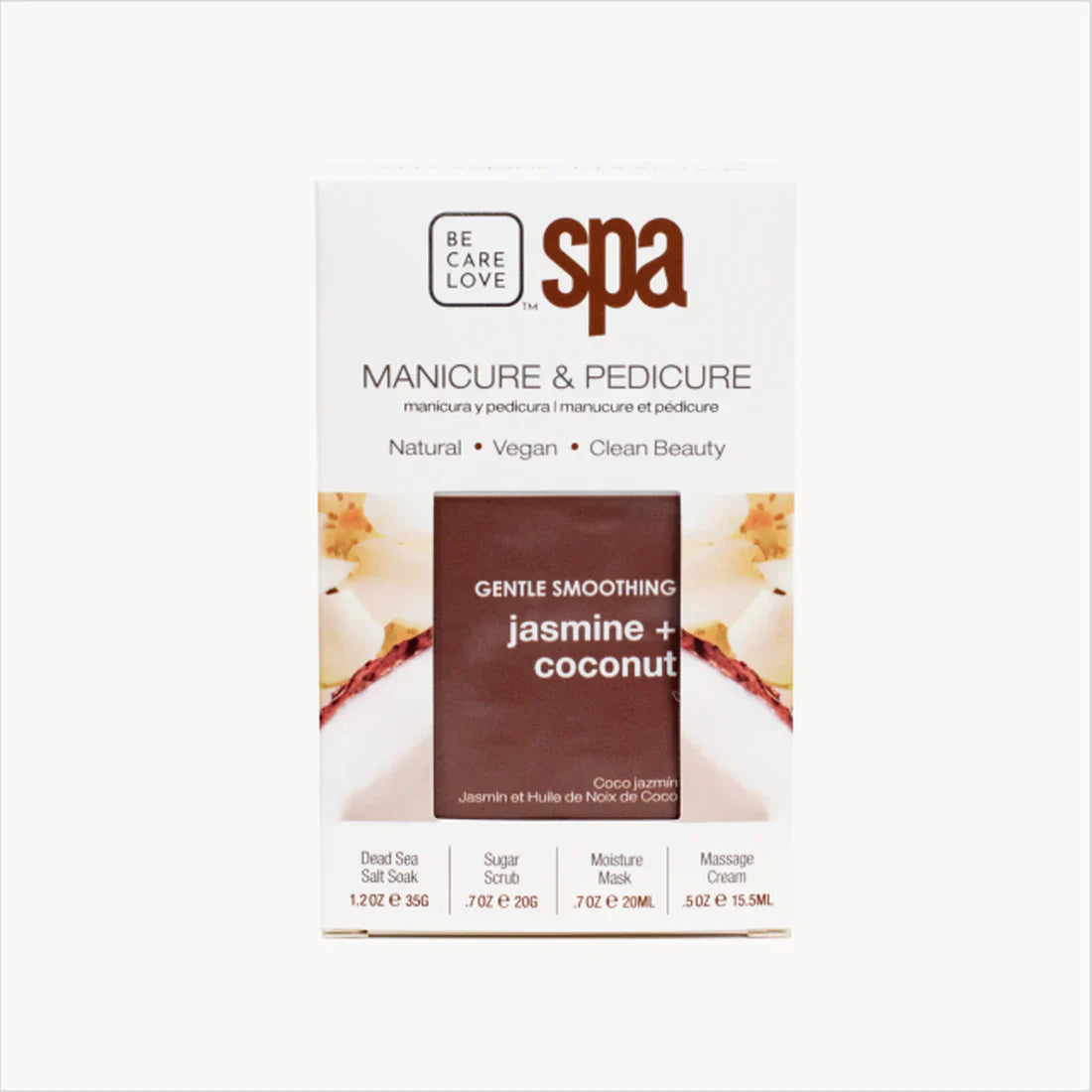 Be Care Love Jasmine and Coconut Smoothing Spa 4 Pcs Set